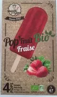 Mängden socker i Pop fruit bio Fraise