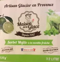 Mängden socker i Sorbet Mojito a la menthe fraiche