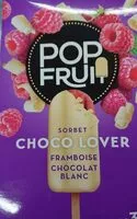 Mängden socker i Pop fruit Choco Lover Framboise Chocolat Blanc