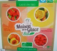 Mängden socker i Sorbets saveurs bio fraise .citron .framboise . Pêche jaune