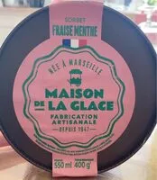 Mängden socker i Sorbet fraise menthe