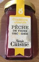 Mängden socker i Confiture Pêche de vigne Orchidée