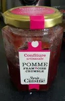 Mängden socker i Confiture artisanale pomme framboise crumble