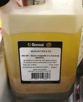 Mängden socker i Brochettes & Cie : Sauce vinaigrette à la moutarde