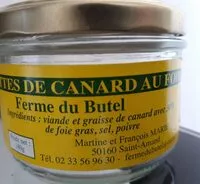 Mängden socker i Rillettes de canard au foie