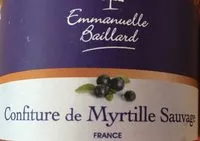 Mängden socker i Confiture de myrtilles sauvages