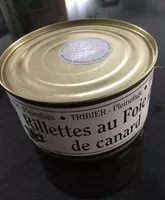 Mängden socker i Rillettes au foie gras de canard