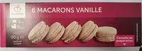 Mängden socker i 6 macarons vanille