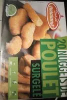 Mängden socker i Nuggets poulet surgelés