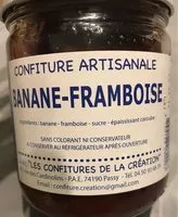 Mängden socker i Confiture artisanale banane framboise