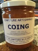 Mängden socker i Confiture artisanale de coing