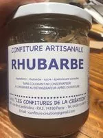 Mängden socker i Confiture artisanale rhubarbe
