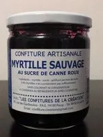 Mängden socker i Confiture artisanale myrtille sauvage au sucre de canne roux