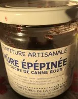Mängden socker i Confiture artisanale Mûre épépinée au sucre de canne roux