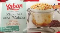 Mängden socker i Riz au lait avec raisin