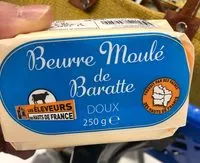 Mängden socker i Beurre moulé de baratte doux