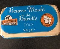 Mängden socker i Beurre moulé de baratte