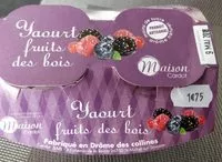 Mängden socker i Yaourt fruit des bois