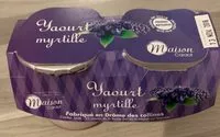 Mängden socker i Yaourt myrtille
