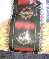 Mängden socker i Amandes décortiquées crues standard