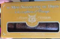 Mängden socker i 10 Mini Nonnettes fourrees  À La Confiture D'orange