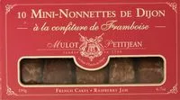 Mängden socker i Mini-nonnettes à la confiture de framboise