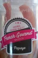 Mängden socker i Papaye en lamelle déshydratée