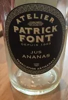 Mängden socker i Jus anans Patrick Font