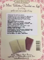 Mängden socker i Carte Relief "Balloon" - 9 Mini Tablettes Chocolat Au Lait