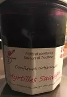 Mängden socker i Confiture Myrtilles Sauvage