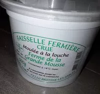 Mängden socker i Faisselle  fermière crue