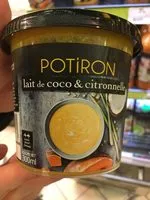 Mängden socker i Potiron lait de coco et citronnelle