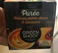 Mängden socker i purée potiron, patate douce