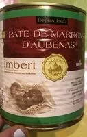 Mängden socker i Imbert - Aubenas Chestnut Paste (Pate de Marrons), 2.2lb (1kg) Can