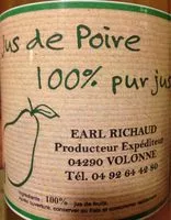 Mängden socker i Jus de Poire