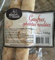 Mängden socker i Gaufres géantes roulées