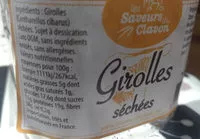 Mängden socker i Girolles séchées