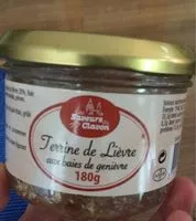 Mängden socker i Terrine de lievre aix baies de genievre