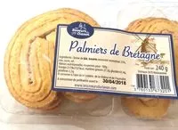 Mängden socker i Palmiers de Bretagne