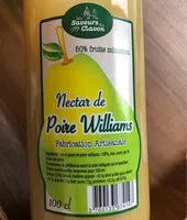 Mängden socker i Nectar de poire williams