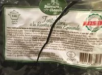 Mängden socker i Tortellini à la ricotra et aux épinards