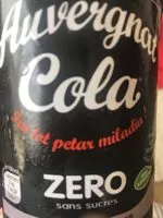 Mängden socker i Auvergnat Cola zero
