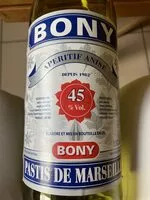 Mängden socker i Bony Appéritif Anise