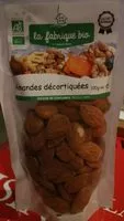 Mängden socker i Amandes décortiquées
