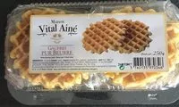 Mängden socker i Gaufres pur beurre
