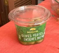 Mängden socker i Olive vertes entieres bio