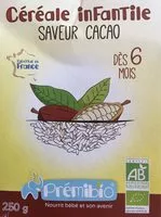 Mängden socker i Céréales infantile Prémibio