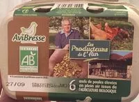 Mängden socker i 6 œufs AviBresse de poules élevées en plein air issus de l'agriculture biologique
