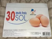 Mängden socker i 10 œuf frais sol