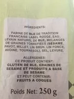 Mängden socker i Baguette de tradition Céréales